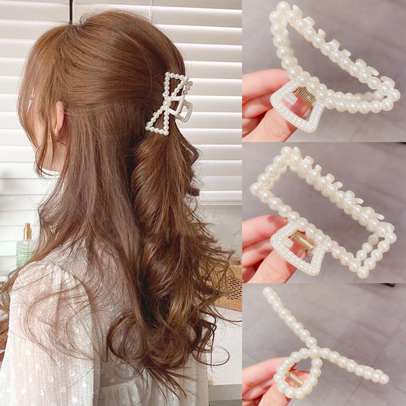 Hair Spa Wellness - Жемчужные зажимы-крабы, зернистость для женщин, корейский