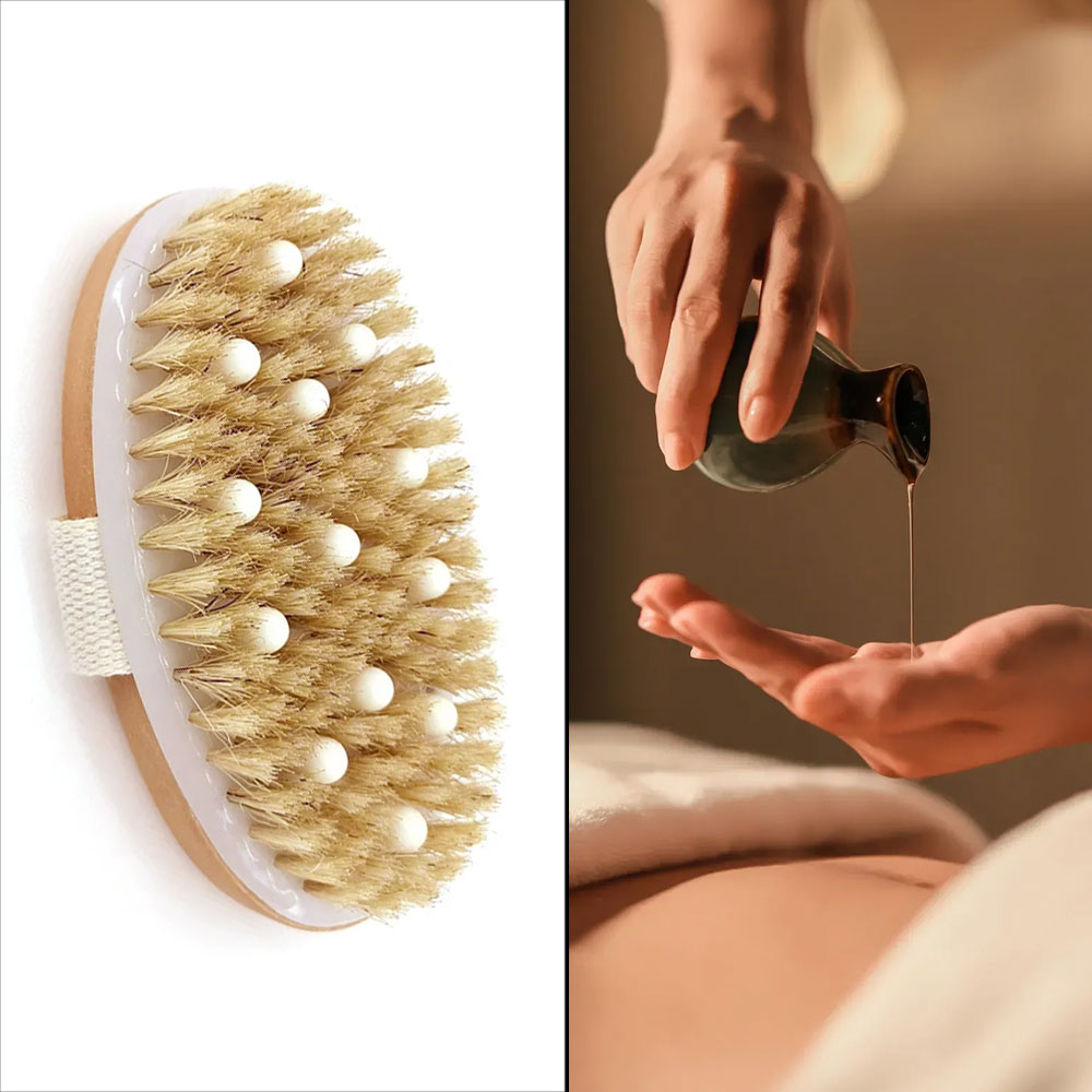 Щетка для тела 2-в-1 для сухой – обзор и цена Dry Brush Body